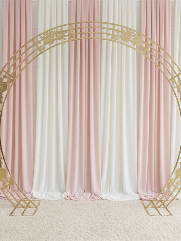 Large Rose Flower Wedding Arch Set – Floral Ring Backdrop for Ceremony, Party, or Event Décor